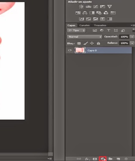 crear capa de relleno o ajuste todo y saturacion