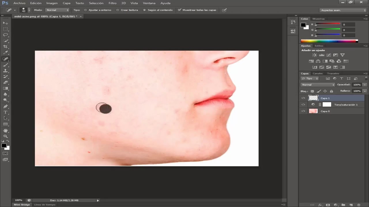click en imperfecciones 2