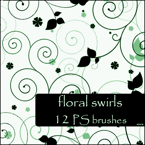 Floral Swirl Brushes