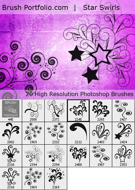 Star Swirls Brushes