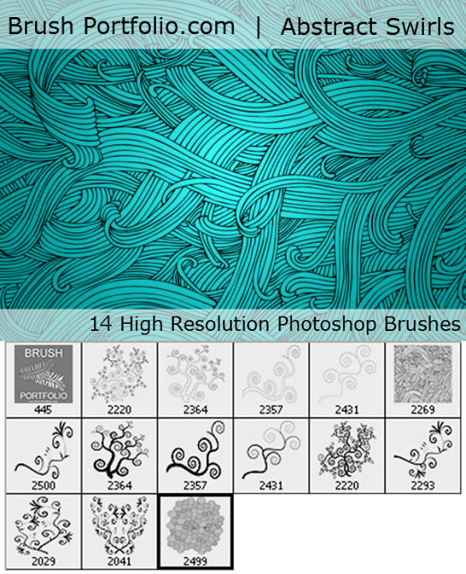 Abstract Swirls Brushes