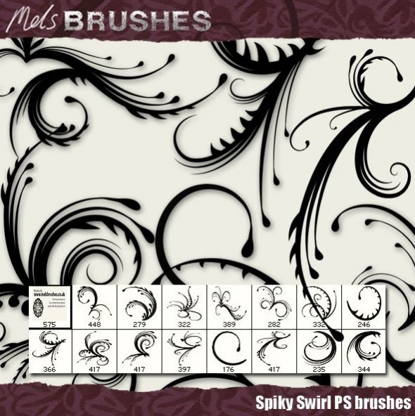 Spiky Swirl Brushes