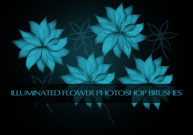 Shiny Flowers Brushes