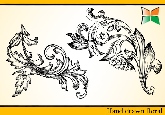 Hand Drawn Floral Brushes