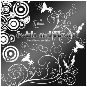 Swirls & Flowers Brushes
