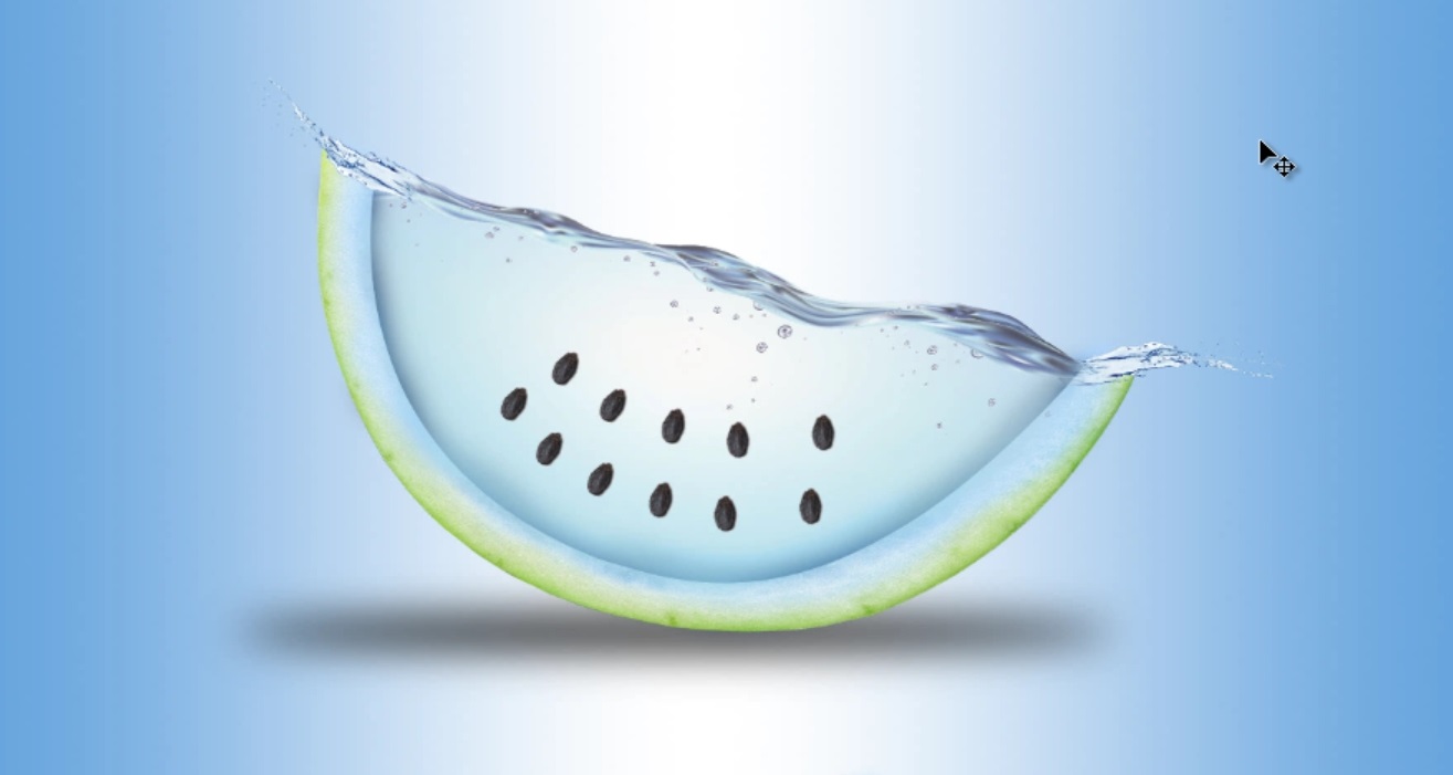 Foto Manipulación de una Loca Sandia de Agua