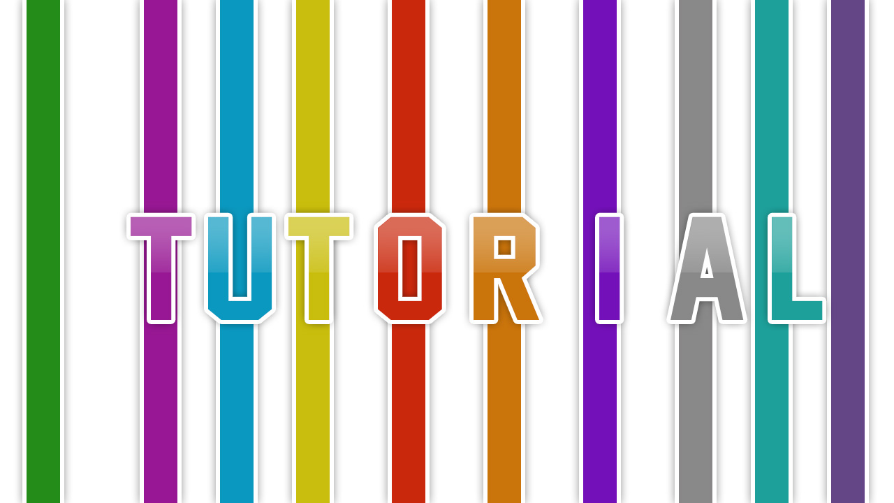 Crea Un Texto Con Efecto De Lineas De Colores En Photoshop 
