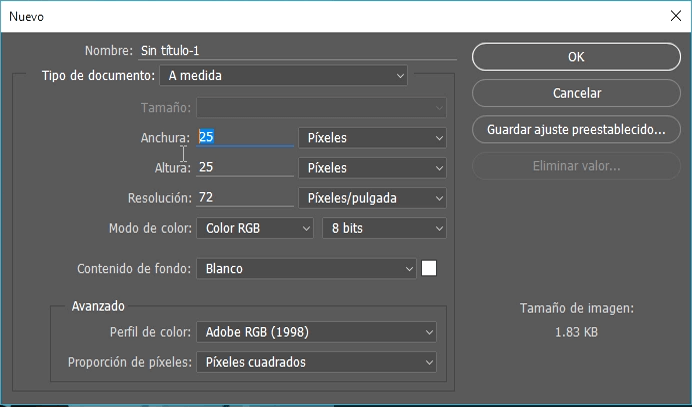 crear nuevo documento